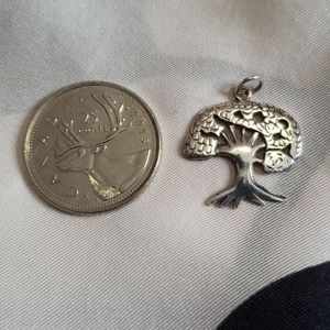 Silver tree pendant